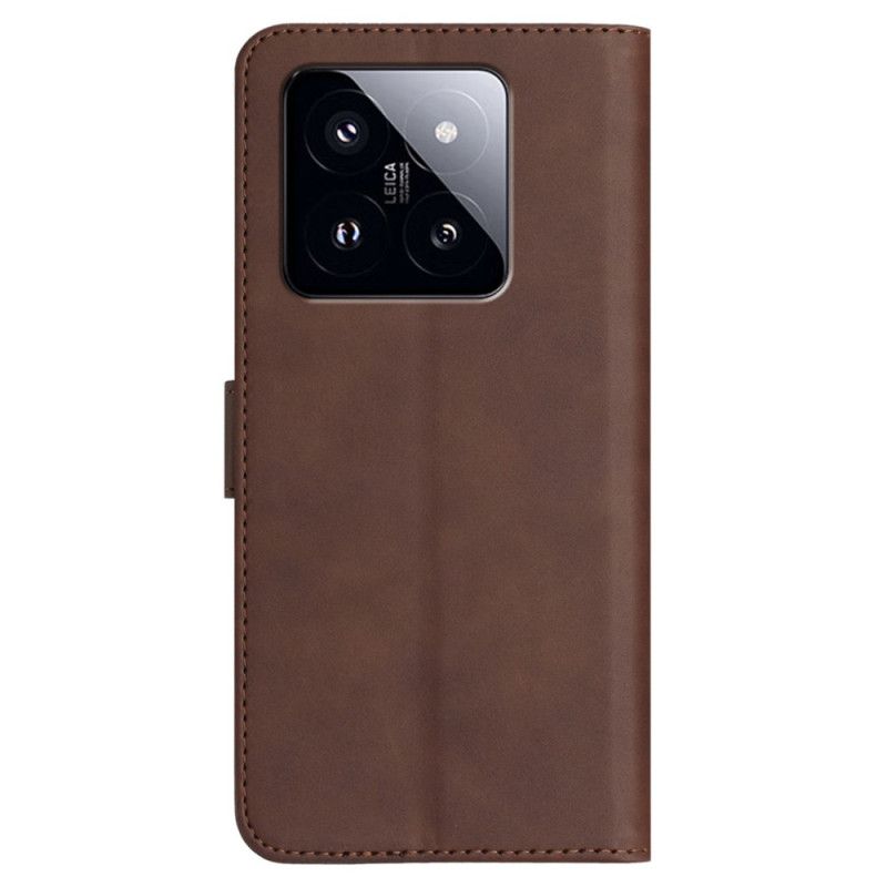 Peněženková Pouzdra Xiaomi 14 Pro Kryty Na Mobil Úsměv Na Šňůrce