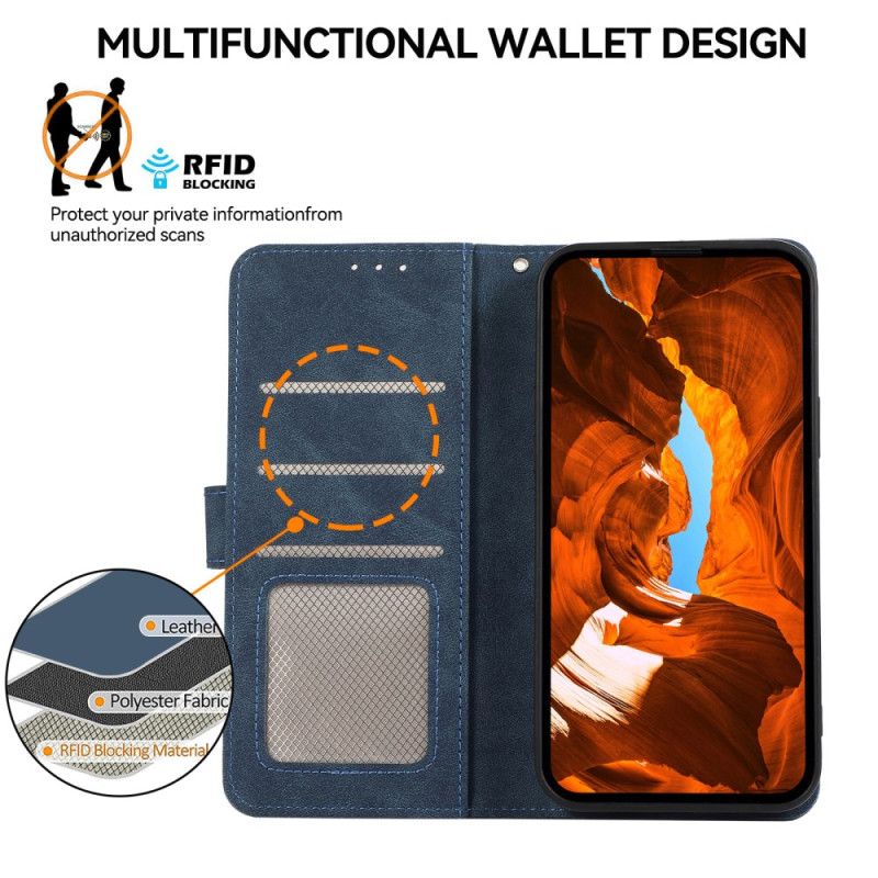 Peněženková Pouzdra Xiaomi 14t Kryty Na Mobil Dvoubarevné Rfid