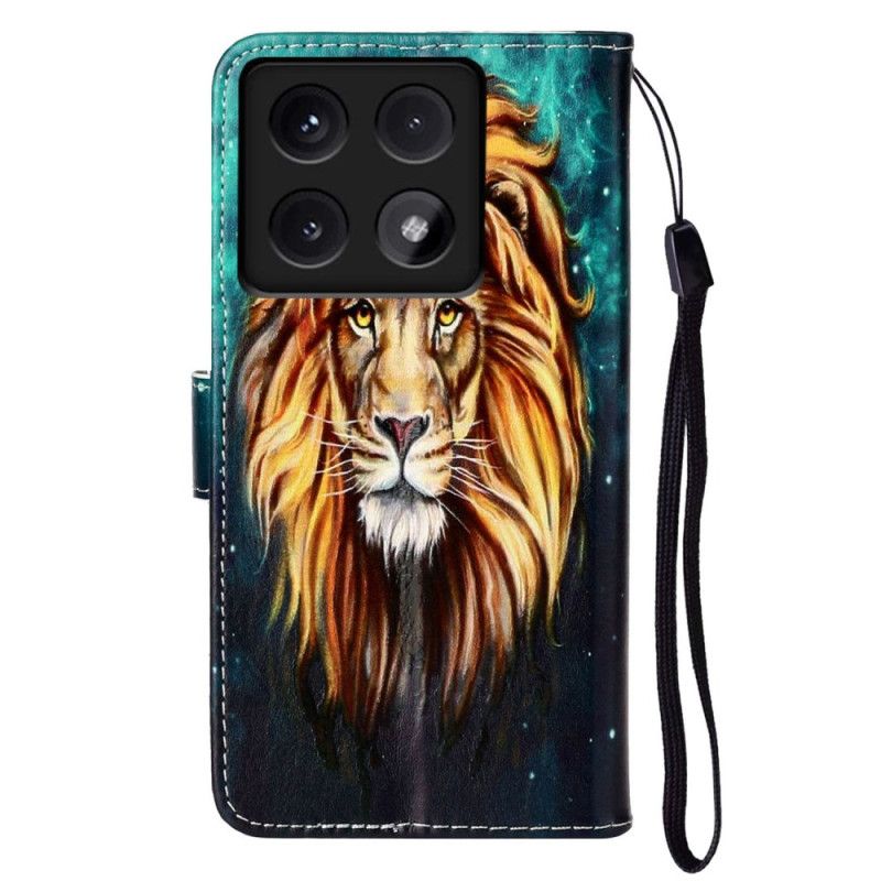 Peněženková Pouzdra Xiaomi 14t Kryty Na Mobil Lev