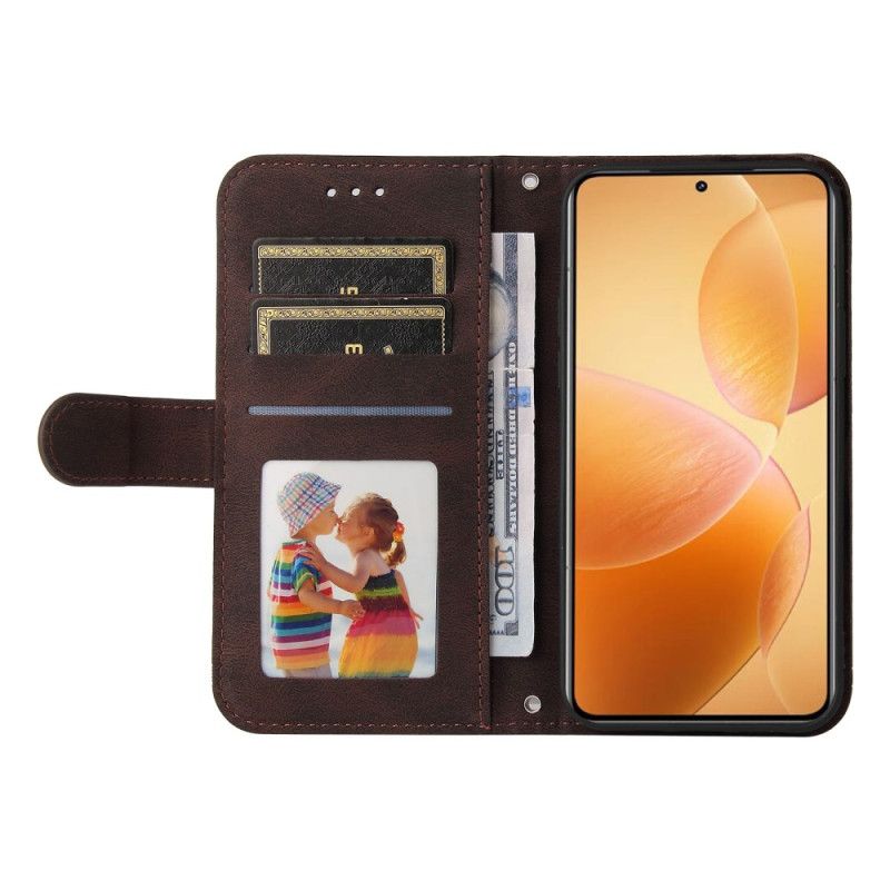 Peněženková Pouzdra Xiaomi 14t Pro Kryty Na Mobil Efekt Nýtového Semiše