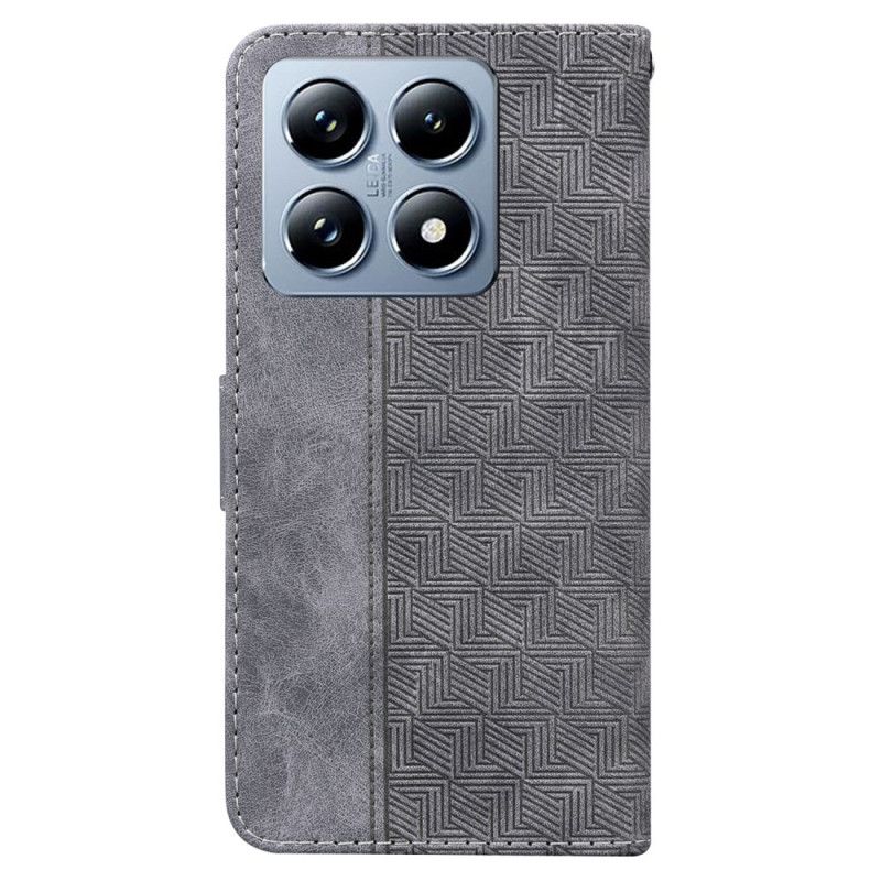 Peněženková Pouzdra Xiaomi 14t Pro Tkaný Vzor