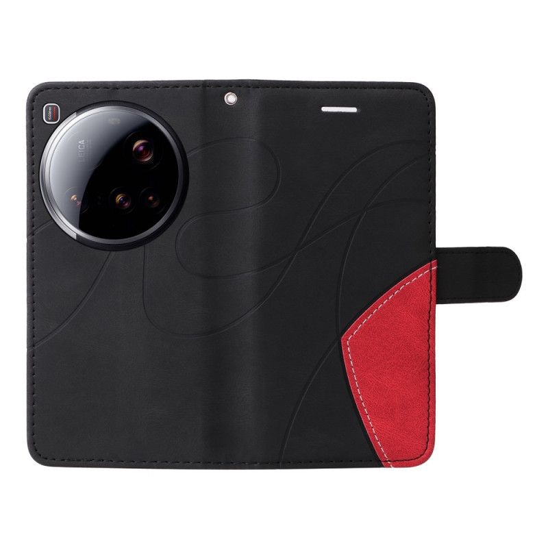 Peněženková Pouzdra Xiaomi 15 Ultra Kryty Na Mobil Dvoubarevné Vlnovky