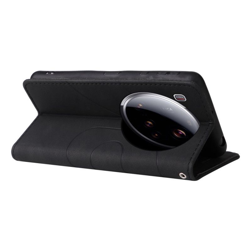 Peněženková Pouzdra Xiaomi 15 Ultra Kryty Na Mobil Dvoubarevné Vlnovky