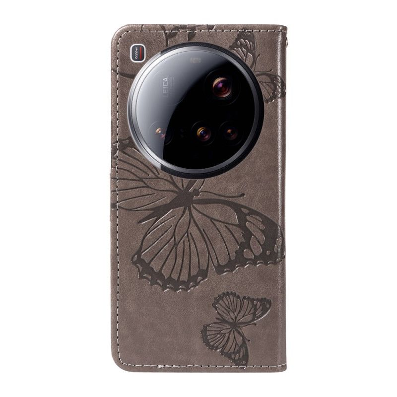 Peněženková Pouzdra Xiaomi 15 Ultra Kryty Na Mobil Obří Motýli