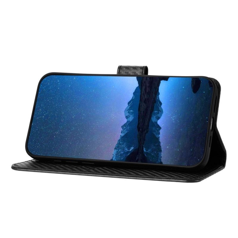 Peněženková Pouzdra Xiaomi 15 Ultra Kryty Na Mobil Texturované Uhlíkové Vlákno