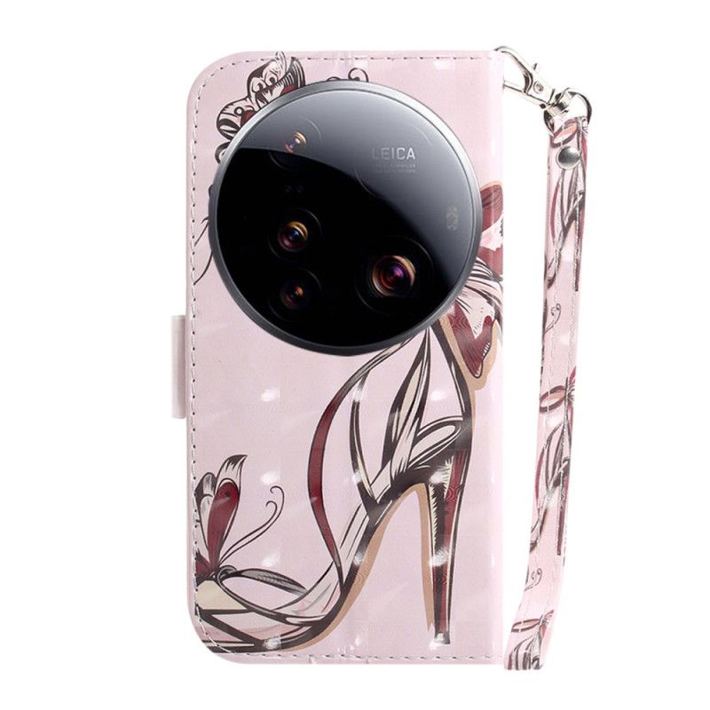 Peněženková Pouzdra Xiaomi 15 Ultra Vysoké Podpatky Se Šňůrkou