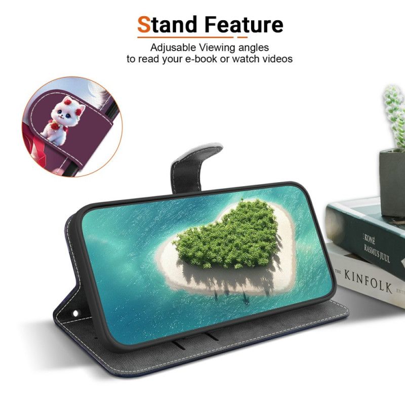 Peněženková Pouzdra Xiaomi 15t Kočka A Růže