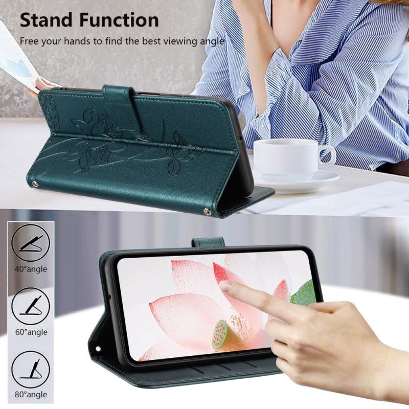 Peněženková Pouzdra Xiaomi 15t Lotosový Potisk