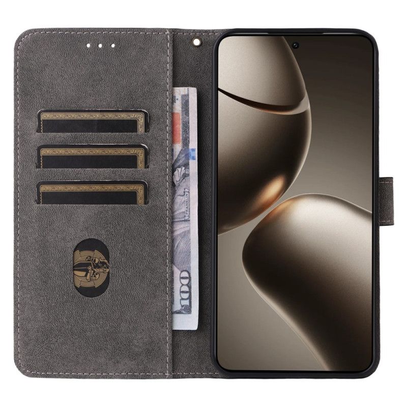 Peněženková Pouzdra Xiaomi 15t Rfid Ochrana Efekt Semiše