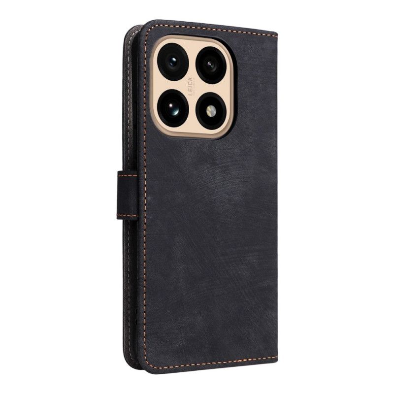 Peněženková Pouzdra Xiaomi 15t Rfid Ochrana Efekt Semiše