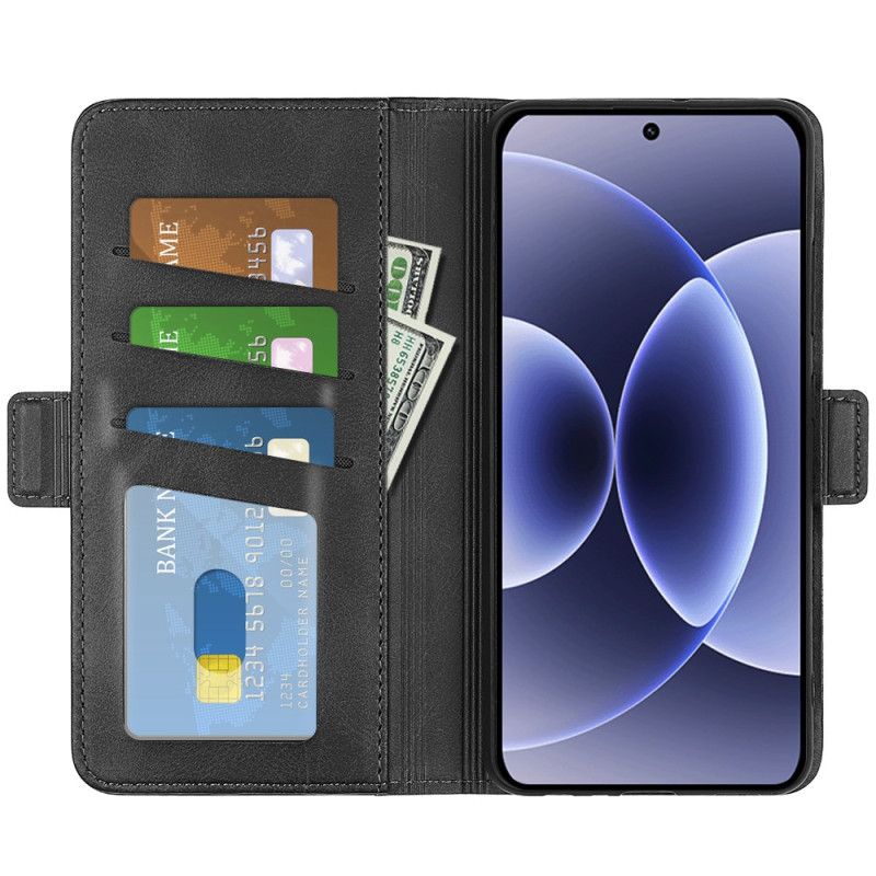 Peněženková Pouzdra Xiaomi 17 Kryty Na Mobil Dvojitá Spona