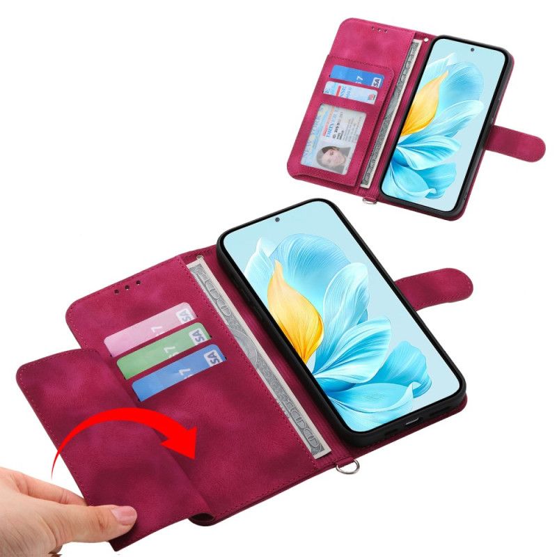 Peněženková Pouzdra Xiaomi 17 Kryty Na Mobil Krajkový Semišový Efekt