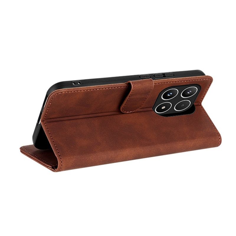 Peněženková Pouzdra Xiaomi 17 Kryty Na Mobil Semišový Efekt Azns