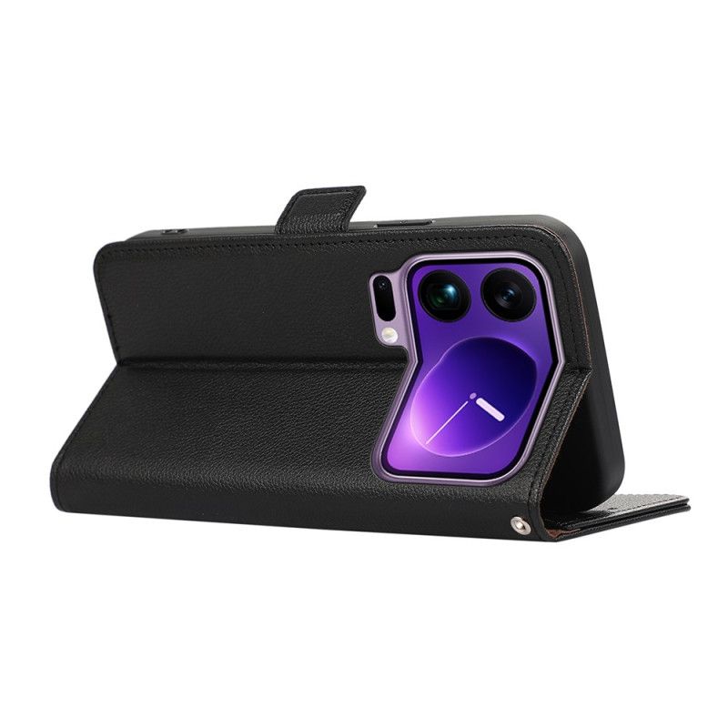 Peněženková Pouzdra Xiaomi 17 Pro Kryty Na Mobil Koženka Abeel