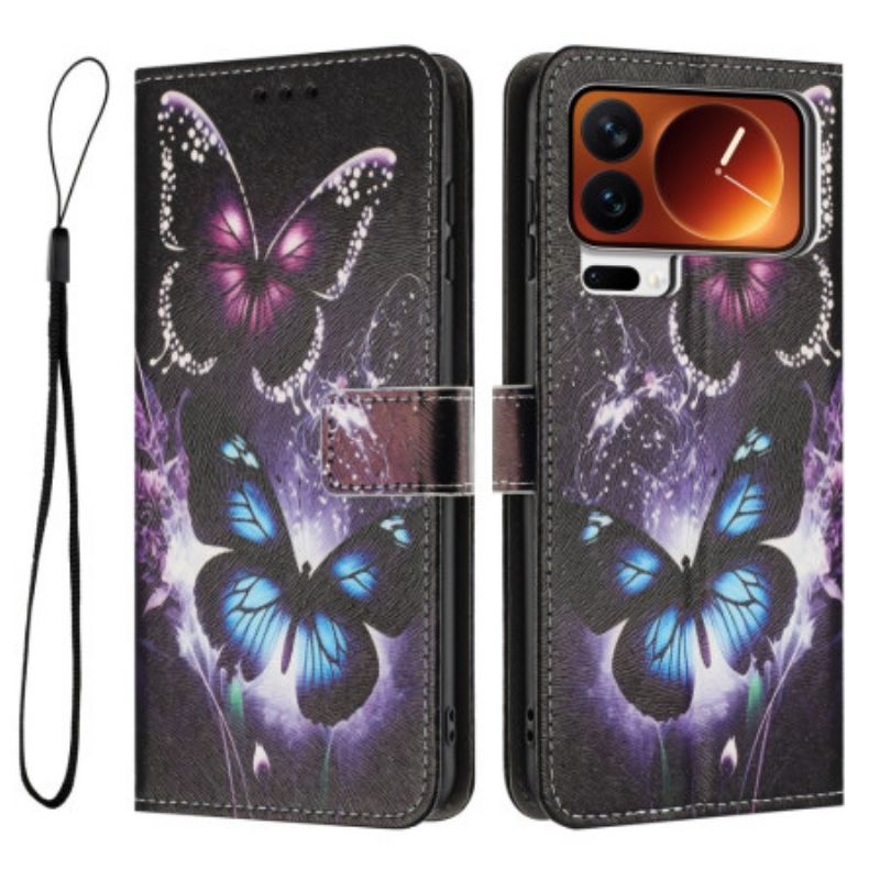 Peněženková Pouzdra Xiaomi 17 Pro Max Kryty Na Mobil Dva Motýli