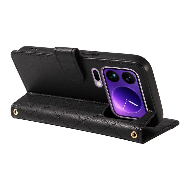 Peněženková Pouzdra Xiaomi 17 Pro Max Kryty Na Mobil Prošívaná