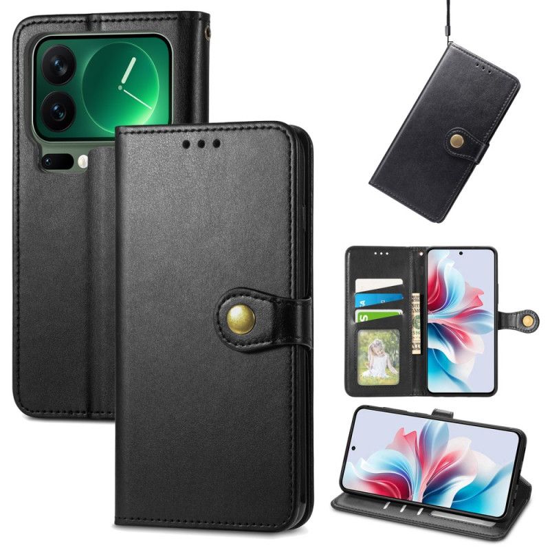 Peněženková Pouzdra Xiaomi 17 Pro Max Kryty Na Mobil Zlatá Spona