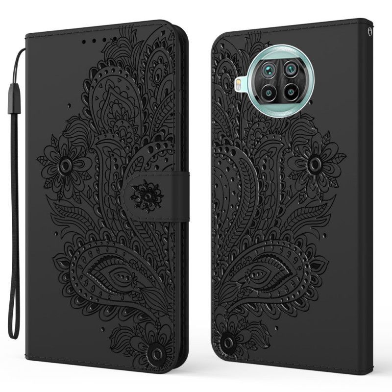Peněženková Pouzdra Xiaomi Mi 10t Lite 5g / Redmi Note 9 Pro 5g Barokní Řemínek