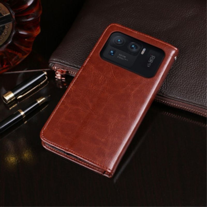 Peněženková Pouzdra Xiaomi Mi 11 Ultra Idewei Imitace Kůže