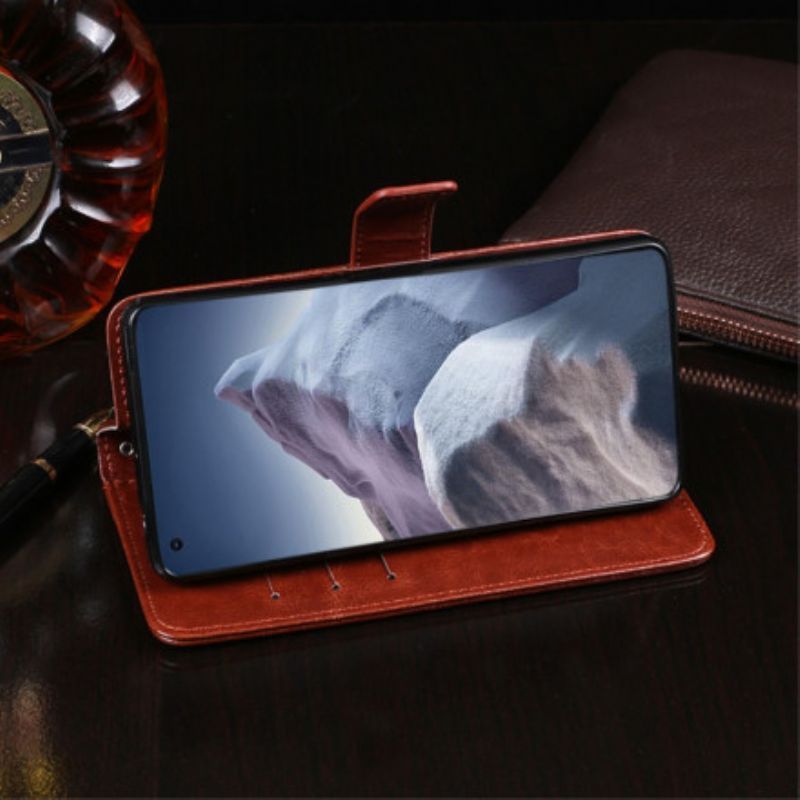 Peněženková Pouzdra Xiaomi Mi 11 Ultra Idewei Imitace Kůže
