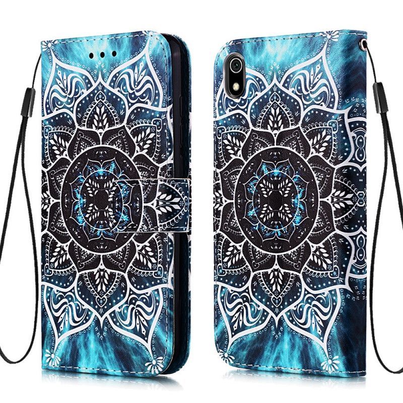 Peněženková Pouzdra Xiaomi Redmi 7a Černá Pásková Mandala