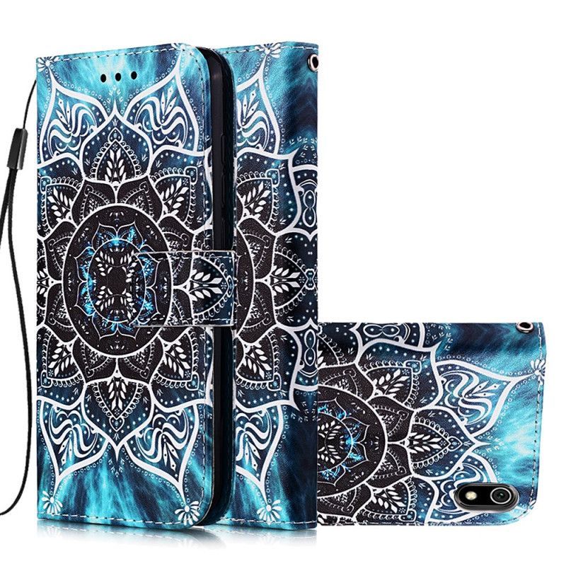 Peněženková Pouzdra Xiaomi Redmi 7a Černá Pásková Mandala