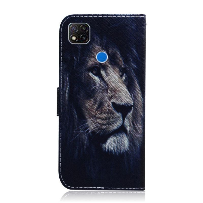 Peněženková Pouzdra Xiaomi Redmi 9c Snící Lev