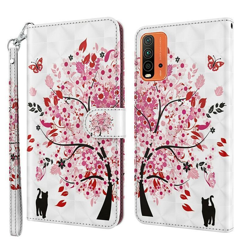 Peněženková Pouzdra Xiaomi Redmi 9t Růžový Strom