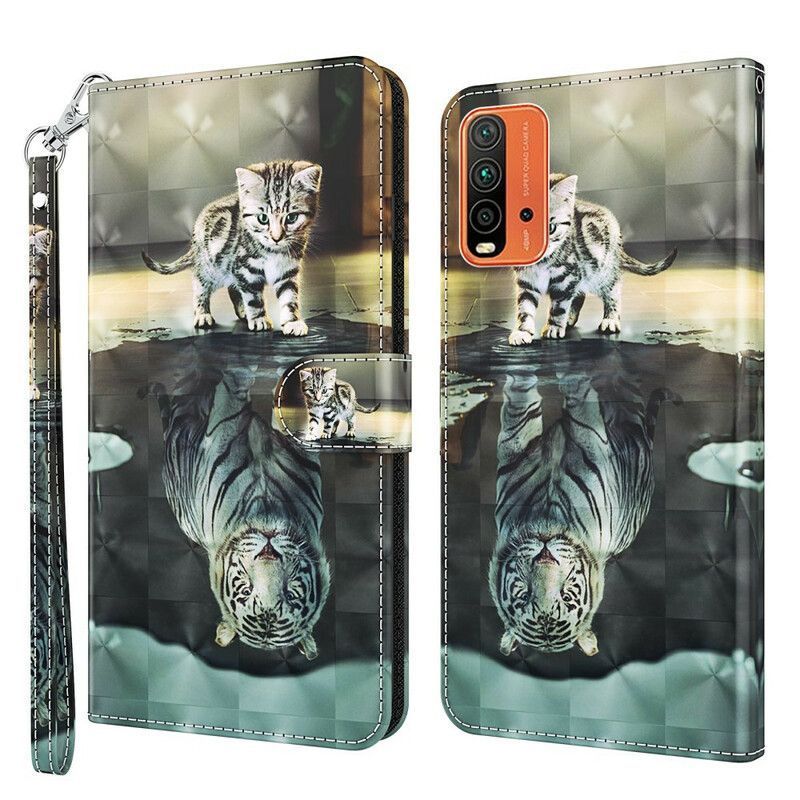Peněženková Pouzdra Xiaomi Redmi 9t Vyspat Tygra