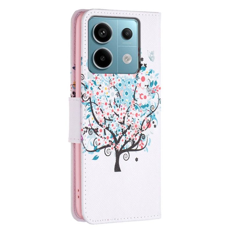 Peněženková Pouzdra Xiaomi Redmi Note 13 Pro 4g Kryty Na Mobil Kvetoucí Strom