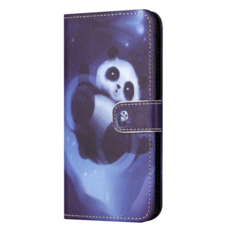 Peněženková Pouzdra Xiaomi Redmi Note 13 Pro 5g Panda Space S Popruhem