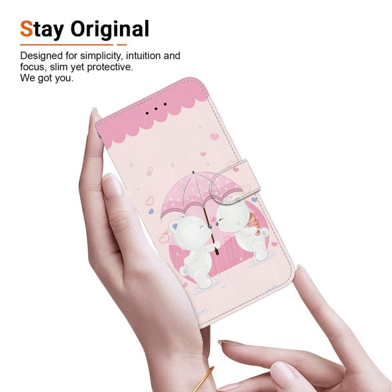 Peněženková Pouzdra Xiaomi Redmi Note 14 4g Kryty Na Mobil Pár Medvědů