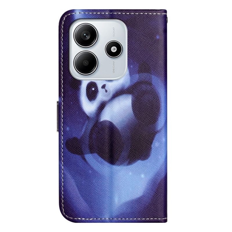 Peněženková Pouzdra Xiaomi Redmi Note 14 4g Kryty Na Mobil Vesmírná Panda