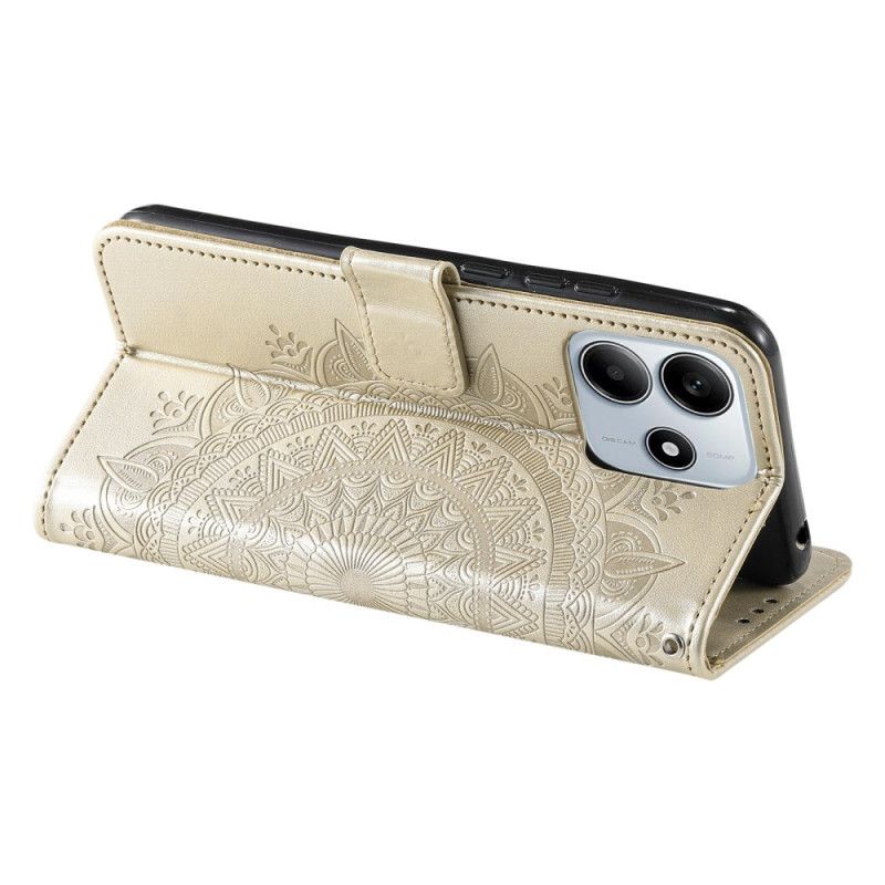 Peněženková Pouzdra Xiaomi Redmi Note 14 4g Mandala Slunce