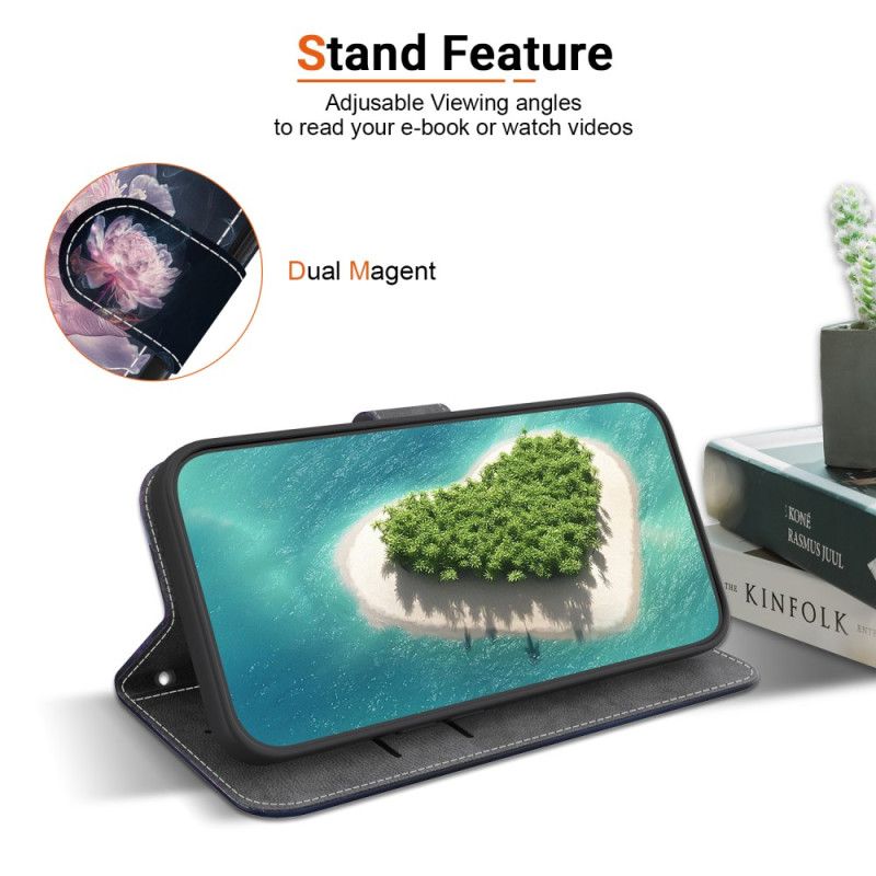 Peněženková Pouzdra Xiaomi Redmi Note 14 5g Kryty Na Mobil Fialová Pivoňka