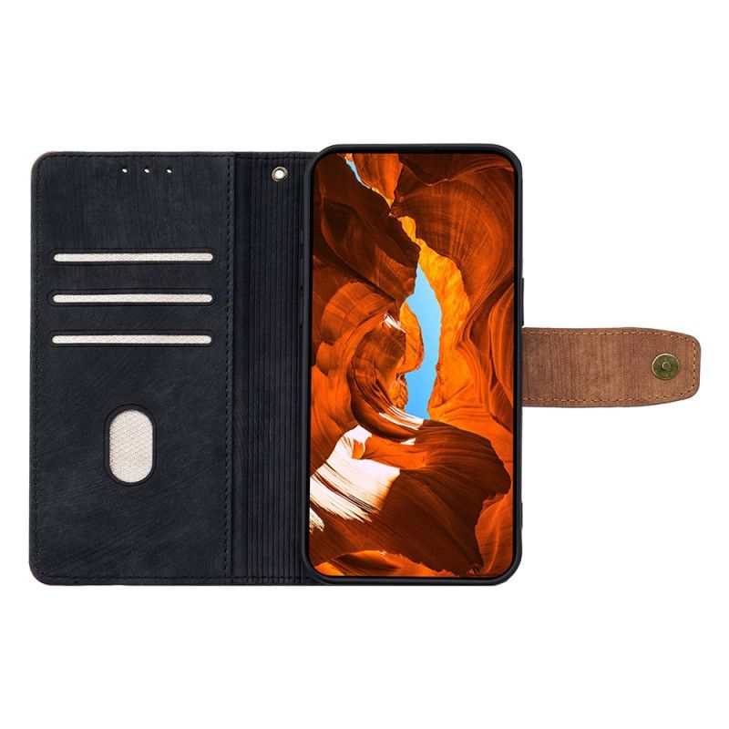 Peněženková Pouzdra Xiaomi Redmi Note 14 Pro 4g Kryty Na Mobil Dvoubarevný Semišový Efekt S Rfid Blokováním