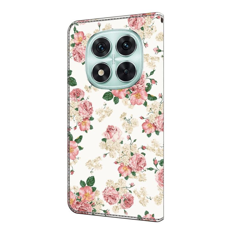 Peněženková Pouzdra Xiaomi Redmi Note 14 Pro 4g Kryty Na Mobil Pivoňky