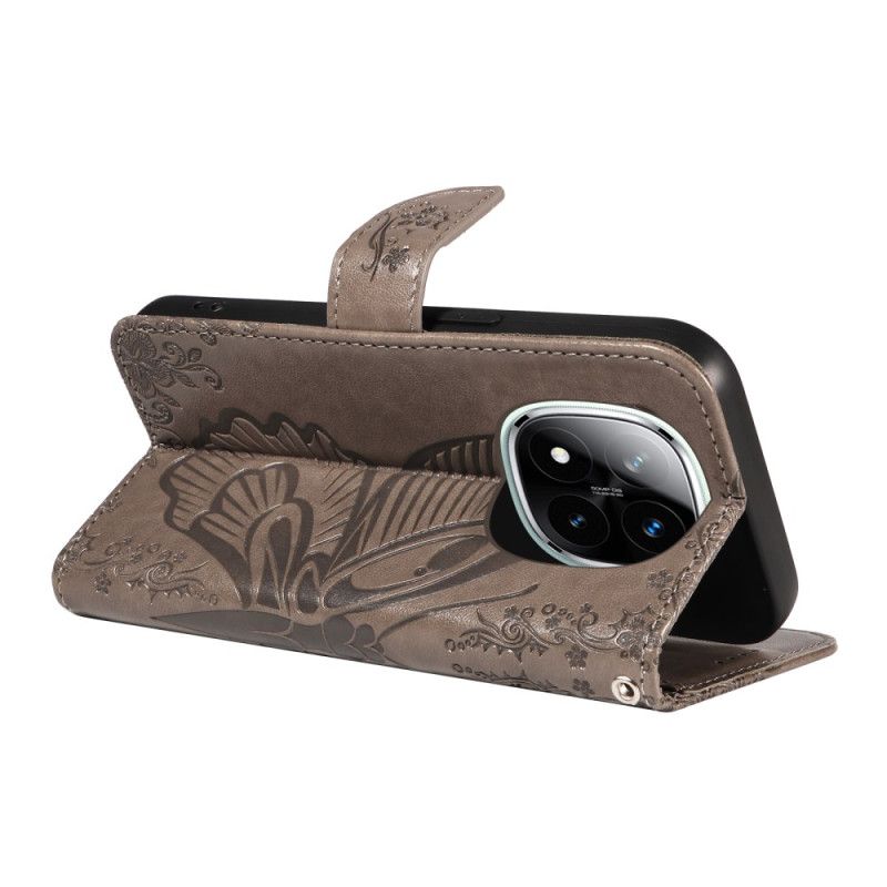 Peněženková Pouzdra Xiaomi Redmi Note 14 Pro 5g Kryty Na Mobil Grafický Motýl