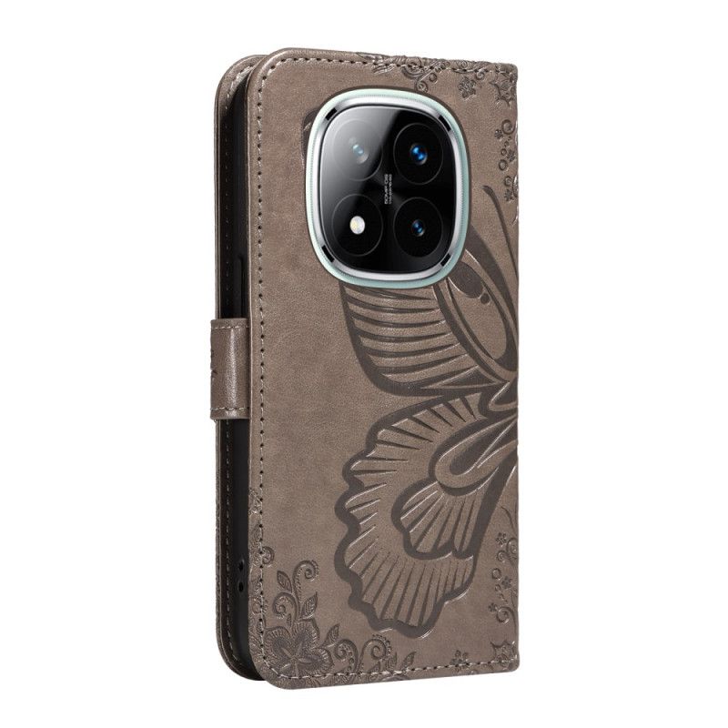 Peněženková Pouzdra Xiaomi Redmi Note 14 Pro 5g Kryty Na Mobil Grafický Motýl