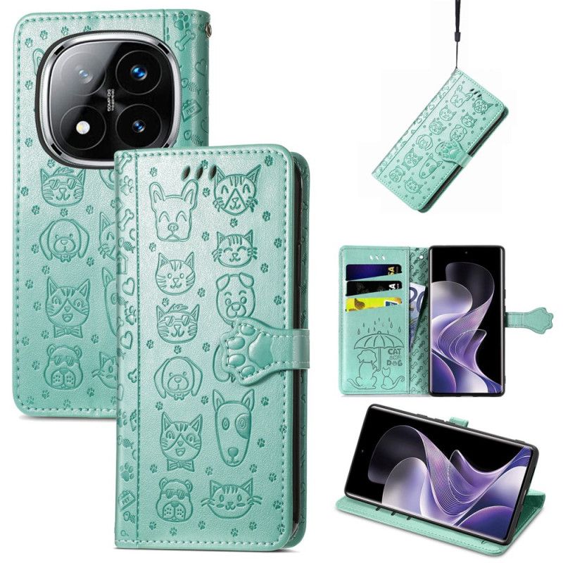 Peněženková Pouzdra Xiaomi Redmi Note 14 Pro Plus 5g Kryty Na Mobil Animovaná Zvířata