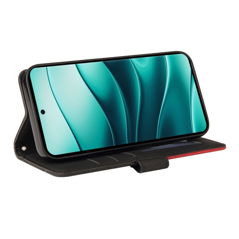 Peněženková Pouzdra Xiaomi Redmi Note 14 Pro Plus 5g Kryty Na Mobil Dvoubarevné Vlnovky