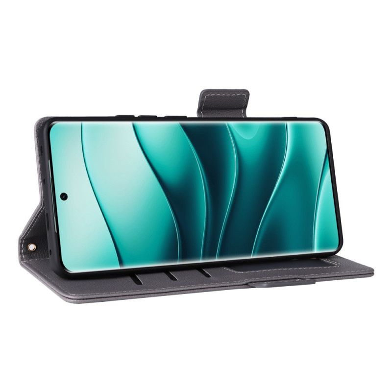 Peněženková Pouzdra Xiaomi Redmi Note 14 Pro Plus 5g Kryty Na Mobil Texturovaný Povrch S Páskem