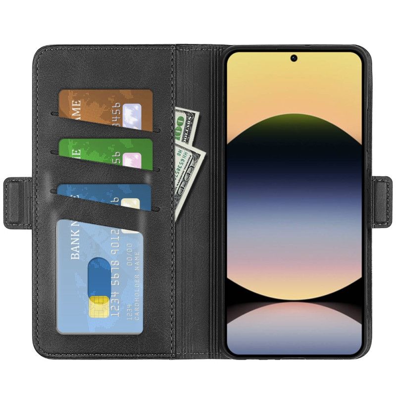 Peněženková Pouzdra Xiaomi Redmi Note 14s Kryty Na Mobil Dvojitá Magnetická Spona