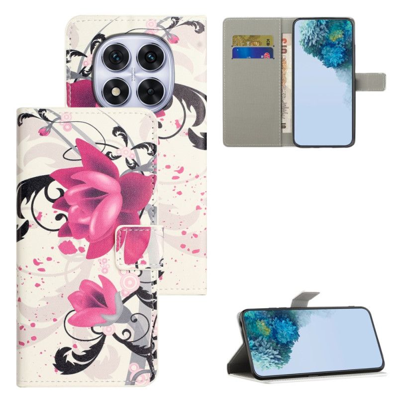 Peněženková Pouzdra Xiaomi Redmi Note 15 Pro 5g Kryty Na Mobil Lotosový Vzor