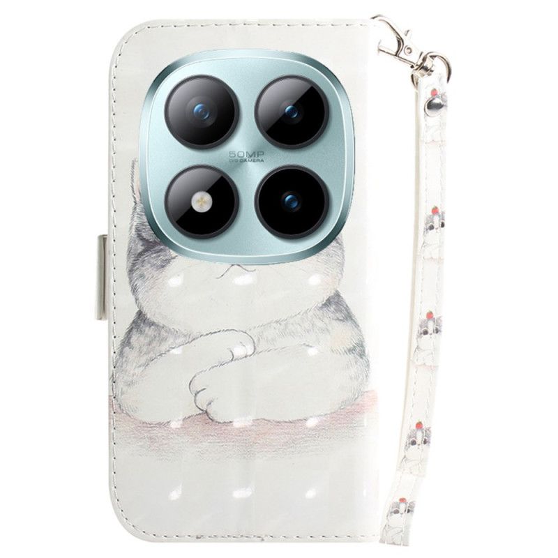 Peněženková Pouzdra Xiaomi Redmi Note 15 Pro 5g Kryty Na Mobil Roztomilá Kočka S Ramínky