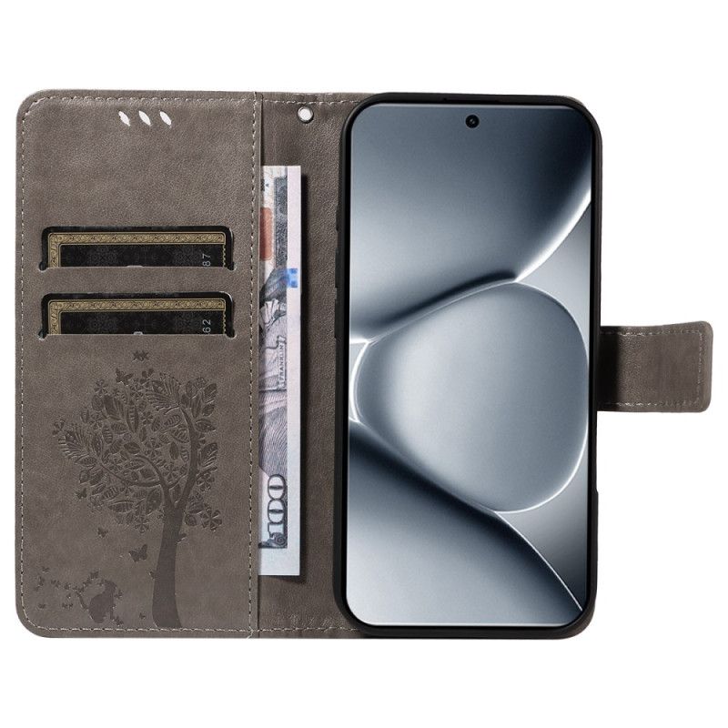 Peněženková Pouzdra Xiaomi Redmi Note 15 Pro Plus 5g Kryty Na Mobil Kočka A Strom