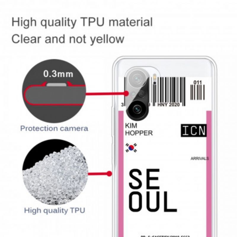Poco F3 Pouzdro / Xiaomi Mi 11i 5g Palubní Vstupenka Do Soulu