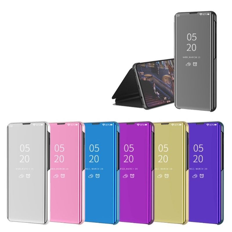 Pohledový Kryt Kryt Xiaomi Redmi Note 7 Zrcadlo A Umělá Kůže