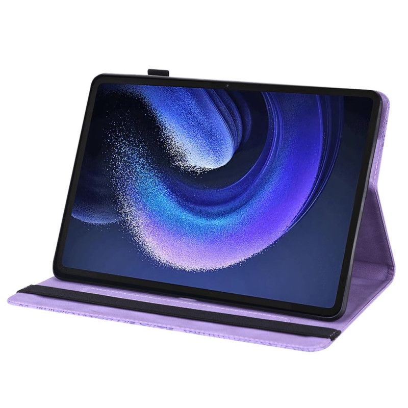 Pouzdra Xiaomi Pad 6 Kryty Na Mobil Květinový Kožený Efekt