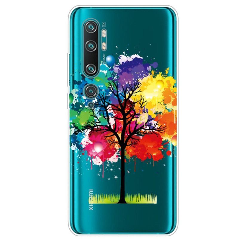 Pouzdro Na Xaiomi Mi Note 10 / Note 10 Pro Transparentní Akvarelový Strom